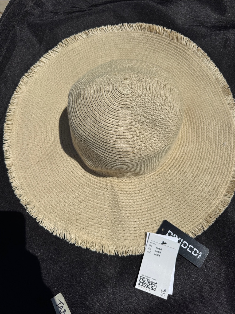 H&M Wide Brim Straw Sun Hat - Natural NWT